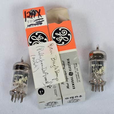 Amperex 12AX7 Bugle Boy  (Pair) - Made in Holland image 1