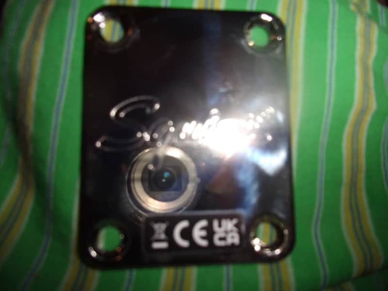 New with protective plastic Chrome Neck Plate Squier / Fender Telecaster Stratocaster P & Jazz Bass etc image 1