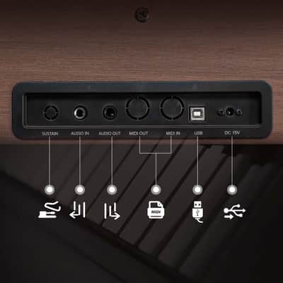 Glarry 88-Key Home Fully Weighted Hammer-action Keybed Digital Piano image 10