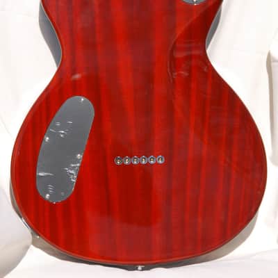 New FGN (Fujigen) Guitars Expert Flame Flamed Maple Les Paul Emerald Blue image 3