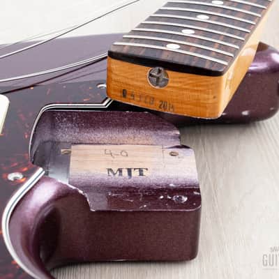 2013 Fender + MJT Stratocaster Partscaster Classic 60s Neck & Burgundy Mist Lacquer Body w/ Case image 17