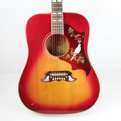 1968 Gibson Dove Vintage Acoustic Guitar Cherry Sunburst 100% Original w/ OHSC Minty 1960's Dreadnought with Manual image 9