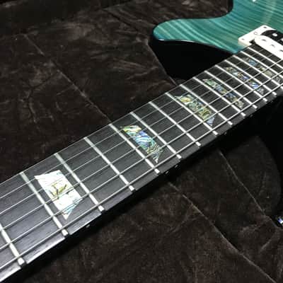 Gibson Custom Shop Tak Matsumoto DC Standard Flametop Aqua Blue image 8