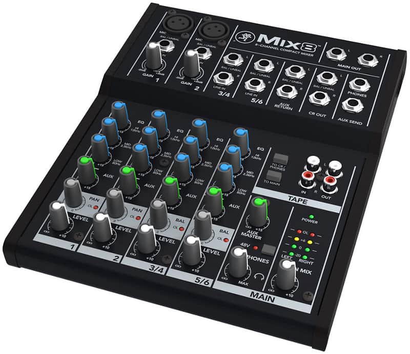 【美品USED】MACKIE MIX8 アナログミキサー Mackie Mix8 8-Channel Compact Mixer | Reverb