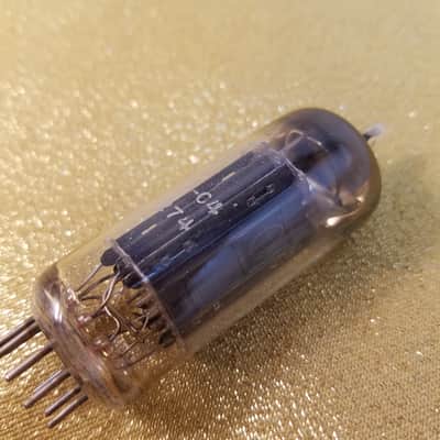 RCA 6CG7 tNOS AT1000 TESTED Balanced! PI Vacuum Tube T1 blackplate dual triode 1954-1959 image 7