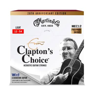 Martin MEC12 Clapton's Choice Phosphor Bronze Acoustic Guitar Strings Light 12-54 image 1