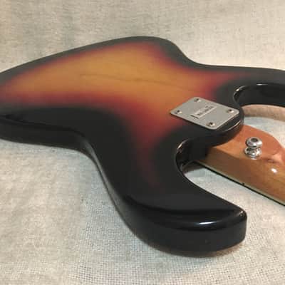 National EG467-2B / Silvertone 1490 Electric Bass 1960's Sunburst Japan + Case Super Clean! image 21