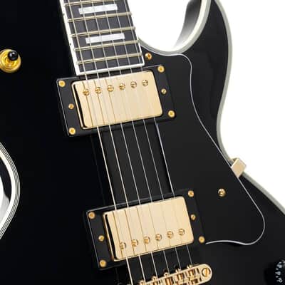 Cort CR270 Black Gold Single Cut Electric Guitar LP image 7