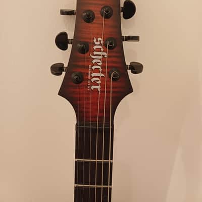 Schecter Sunset 6 Extreme Left-Handed - Scarlet Burst image 3