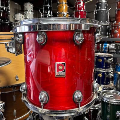 Premier Genista 14” Red Floor Tom Drum 90’s image 1