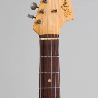 Fender  Jazzmaster Solid Body Electric Guitar (1960), ser. #54866, original brown tolex hard shell case. image 5