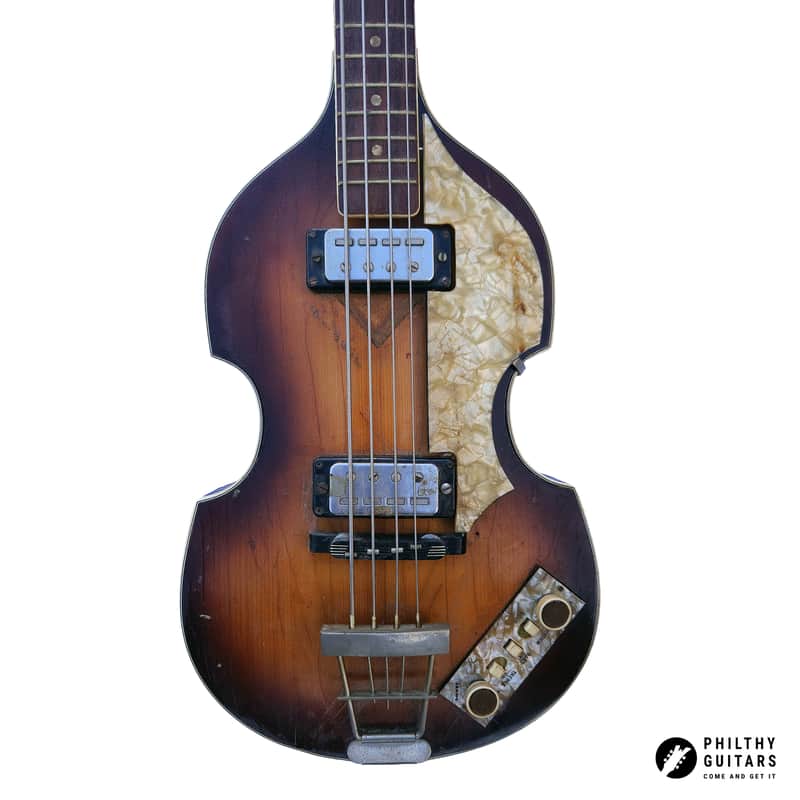 Hofner 500/1 shortscale bass project from 1966 in Sunburst (beatles bass, vintage, Höfner) - Non Functioning