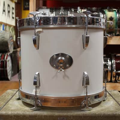 1970s Sonor Swinger Outfit in White 14x18 8x12 14x14 5x14 image 3