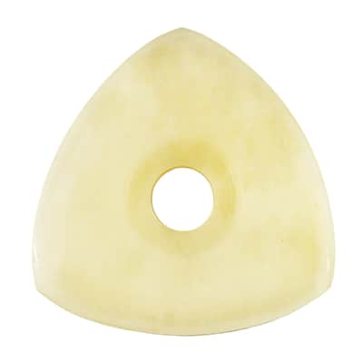 Camel Bone Guitar Or Bass Pick - 4.0 mm Ultra Heavy Gauge - 346 Contoured Triangle With Grip Hole Shape - Natural Finish Handmade Specialty Exotic Plectrum - 12 Pack image 3