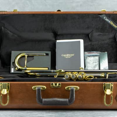Carol Brass CTR-5280L-GLT (Euro) Bb trumpet, clear lacquer image 9