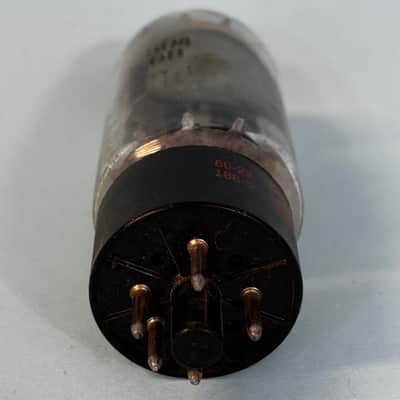 1960 General Electric 5U4GB Vintage GE Gray Plate Side Getter Rectifier TubeT403 image 6