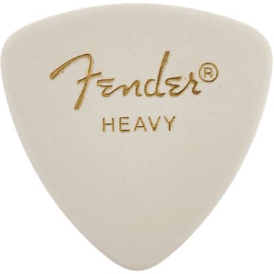 Fender 346 Classic Celluloid Guitar Picks - WHITE - HEAVY - 12-Pack (1 Dozen) image 4