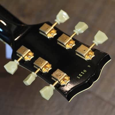 2008 Gibson Custom Shop Les Paul Custom 1954 Historic Reissue LPB-4 Electric Guitar Black Ebony + COA OHSC image 20