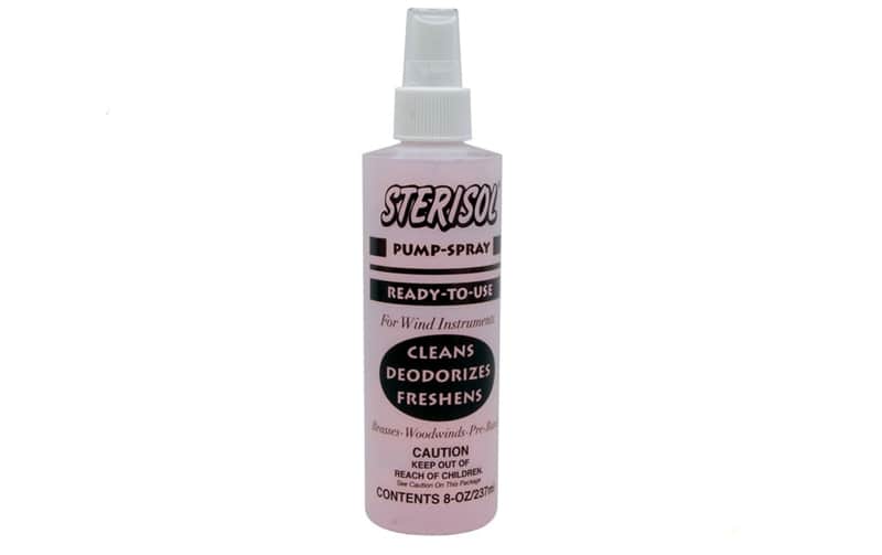 STERISOL® Brasswind & Woodwind Ready-to-Use PUMP-SPRAY Disinfectant Mouthpiece Cleaner & Freshener 8oz of "The Red Stuff"! Antibacterial Antiseptic Classroom Size image 1