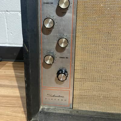 Silvertone Model 1473 25-Watt 1x15 Bass / Accordion Combo Early 1960s - Black with White Grille image 6