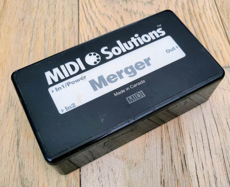 MIDI Solutions Merger 2-In/1-Out MIDI Merger 2010s - Black image 1