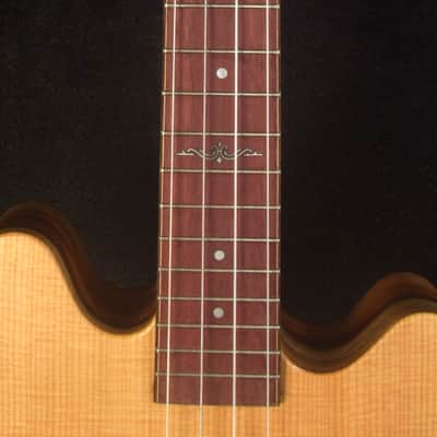Handcrafted Baritone Ukulele, ArchBack, 4 String, Solid Spruce & Mahogany, Soft-bag, Bruce Wei UP19-2003-1 image 6