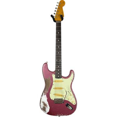 Fender MJT 60s Reissue Stratocaster - Burgundy Mist - Heavy Relic image 3