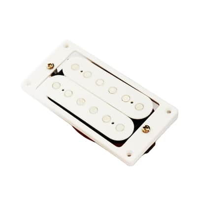 Modern Humbucker Pickups for Les Paul Guitars – White - Bridge image 1