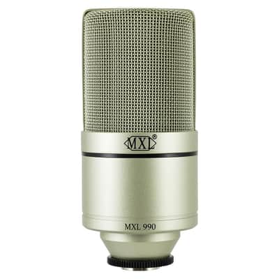 Liquid Audio - MXL 990 Large-diaphragm Condenser Microphone Bundle w/Pig Hog PHM10 8mm Mic Cable, Pop Filter Polishing Cloth image 3