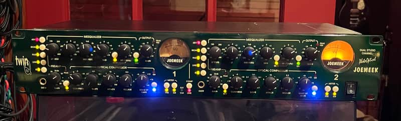 Joemeek twinQ2 Dual Studio Channel Strip 2010s - Green image 1