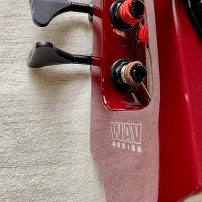 NS Design WAVc 5 String Full Size Electric Upright Bass 2025 - Transparent Red image 19