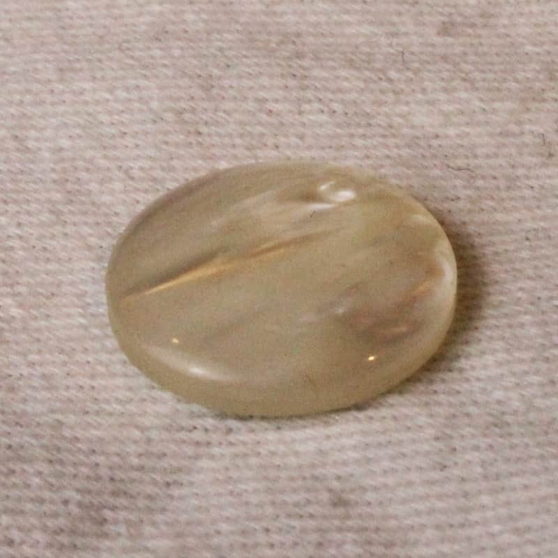 Flat Button Accordion Part - White Pearl Treble Button 16.6mm x 3.3mm image 1