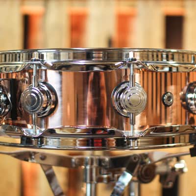 DW 4x14 Collector's Polished Copper Snare Drum - DRVP0414SPC image 2