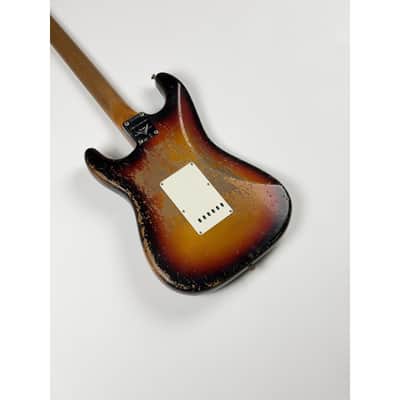 Fender CUSTOM SHOP STRATOCASTER LIMITED EDITION ROASTED 61 SUPER HEAVY RELIC 3 TONS SUNBURST 2023 - Super Heavy relic Aged 3 Tons sunburst image 7