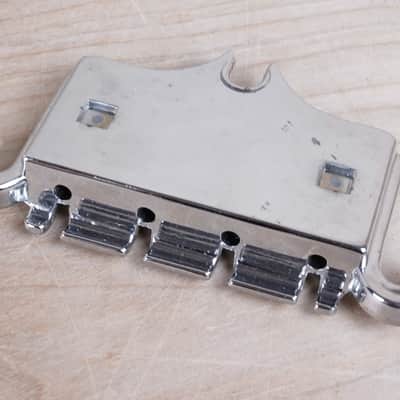 Gibson Thunderbird Bass Bridge with Saddles 1960s Chrome Vintage EB Basses image 3