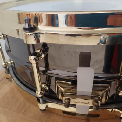 Ludwig LB416BT "Brass On Brass" Black Beauty 5x14" 10-Lug Brass Snare Drum with Tube Lugs and Brass Hardware - Black Nickel-Plated image 4