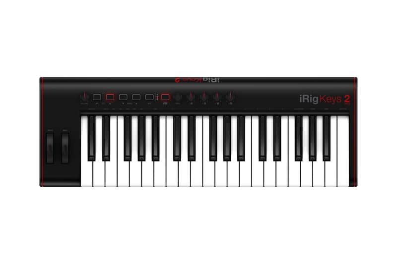 IK Multimedia iRig Keys 2 Pro 37-Key MIDI Keyboard Controller 2023 - Present - Black image 1
