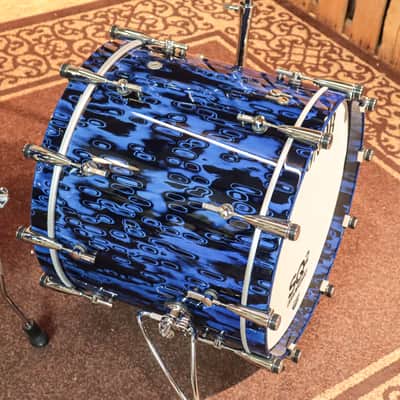 Sonor SQ2 Birch Blue Tribal High Gloss "Gavin Harrison Replica" Drum Set image 2