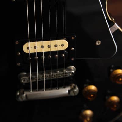 Burny Super Grade LP Style Ebony Electric Guitar Made in Japan Pre-Owned image 6