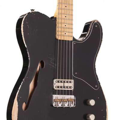 Berly Guitars Thinline T-Style Guitar Aged Black Used image 5