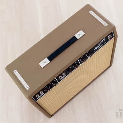 Headstrong Amplifiers Corduroy 1x12 Brown Panel Deluxe-Style Boutique Hand-Wired Tube Amp w/ Cover image 6