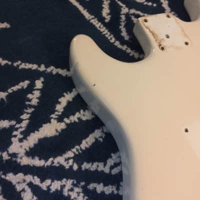 Squier Stratocaster Body Naturaly Aged / Reliced 1996 Olympic White w/Parts image 12
