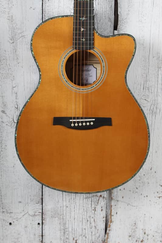 PRS Angelus SE A50E Acoustic Electric Guitar Black Gold Burst w Hardshell Case image 1