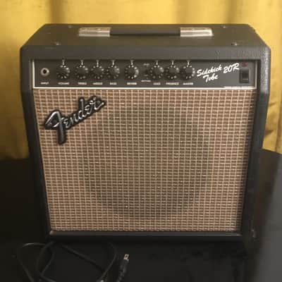 Vintage Rare Fender Sidekick Tube 20R 1980s Black Tolex Original Classic Blackface Collector image 2