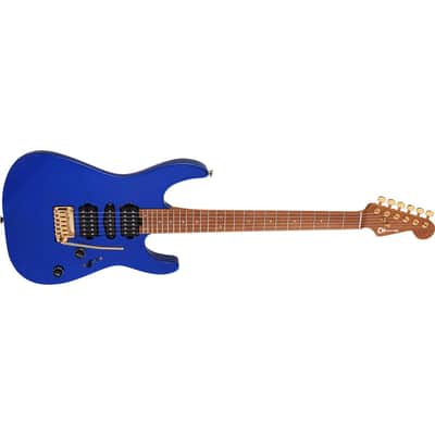 Immagine Charvel Pro-Mod DK24 HSH 2PT CM Electric Guitar, Caramelized Maple Fingerboard, Mystic Blue - 4