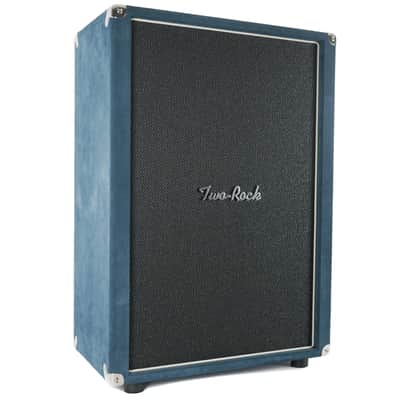 Used Two-Rock Vertical 2x12 Open Back Cabinet Blue Suede image 4