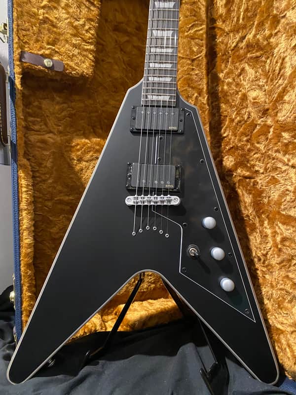 Schecter Flying V 1 Platinum 2020 Black satin | Reverb