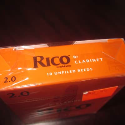 Rico Bb Clarinet 10 Unfiled Reeds 2.0 RCA1020 image 3