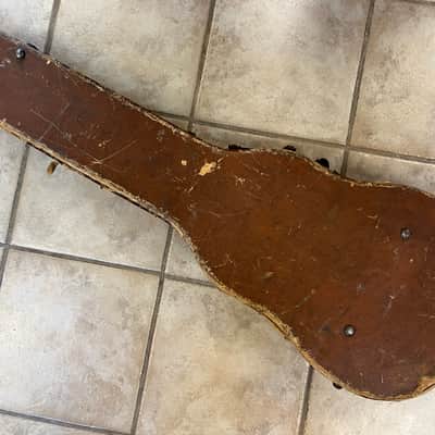 Vintage 1957 Gibson Les Paul 4 Latch Brown Case Pink Lining image 10