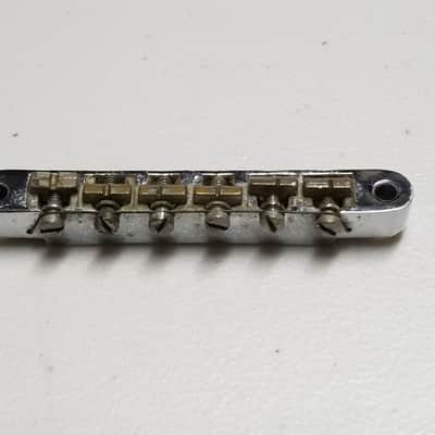 1966 - 1970s Gibson ABR-1 Chrome Bridge - Foundry Mark - 100% Genuine Vintage - No Sags or Cracks! image 1